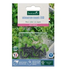 Outlet BOTANIC® 10 coudes cannelés tuyau Ø 4/6 mm - Arrosage goutte à goutte