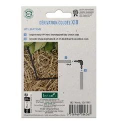 Outlet BOTANIC® 10 coudes cannelés tuyau Ø 4/6 mm - Arrosage goutte à goutte
