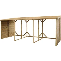 Online JARDIPOLYS Abri bûches XXL - Capacité 18.5 stères