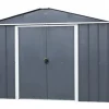 Outlet TRIGANO JARDIN Abri de jardin métal sans plancher, anthracite - Yardmaster - 6.24m²