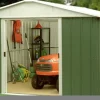 Online TRIGANO JARDIN Abri de jardin métal, sans plancher, vert sapin - Yardmaster - 6.24m²