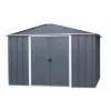 New TRIGANO Abri de jardin métal sans plancher coloris anthracite Yardmaster - 4,4 m²