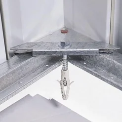 New TRIGANO Abri de jardin métal sans plancher coloris anthracite Yardmaster - 4,4 m²