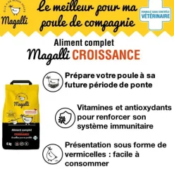 Outlet MAGALLI Aliment complet de croissance pour volaille en sac jaune de 4 kg