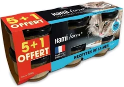 Hot HAMIFORM Aliment pour chat x 6 Recettes de la mer – 6 x 80 g