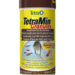 Best TETRA Aliment pour poissons d’ornement Min granules. La boite de 250 ml