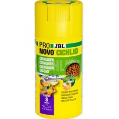 JBL Aliment pour poissons ProNovo Cichlid Grano S, petites tailles - - 52g / 100ml