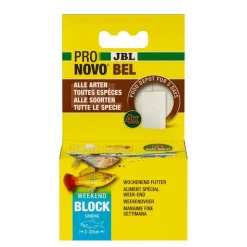 Outlet JBL Aliment spécial week-end pour poissons d'aquarium d'eau douce Pronovo Bel Weekend Bloc