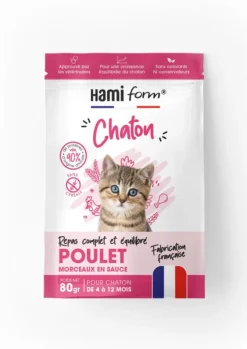 Hot HAMIFORM Alimentation complète pour chaton de 4 à 12 mois poulet - pochon de 80 g