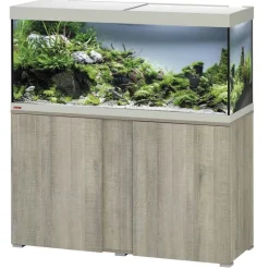 Discount EHEIM Aquarium avec meuble coloris chêne gris vivalineLED 240L