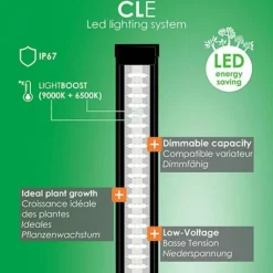 Sale CIANO Aquarium tout équipé noir, 108L, Emotions Pro 60 - compact et élégant