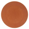 Clearance Assiette de présentation Vesuvio coloris orange en grès - Ø 31 cm