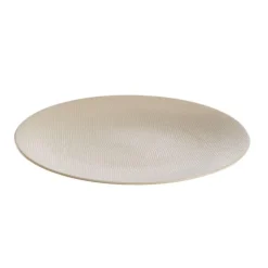 BASTIDE DIFFUSION Assiette plate Vesuvio blanche en grès Ø 27 cm