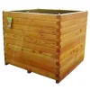 Outlet ROBIN HOOD Bac carré en bois de Mélèze huilé Renata - 100 x 100 x 100 cm