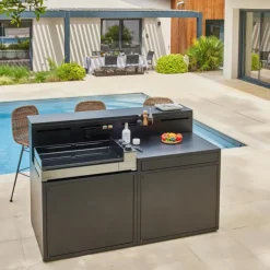 FORGE ADOUR Bac de rangement noir - 30 x 8,6 x 6 cm