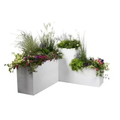 New EDA Bac Graphit blanc cérusé L.100 x l.40 x H.40 cm