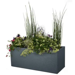 Outlet EDA Bac Graphit gris anthracite L.100 x l.40 x H.40 cm