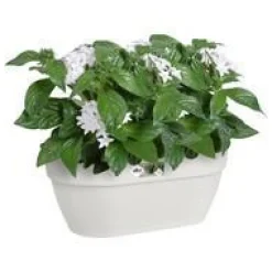 Sale ELHO Bac mural en plastique recyclé blanc Soie Vibia Campana - 35 x 16,2 x 14,8 cm