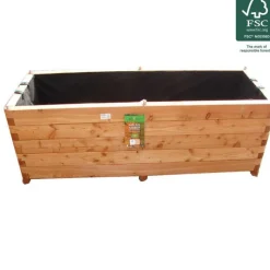 Hot ROBIN HOOD Bac Renata rectangulaire en mélèze huilé certifé FSC® - 140 x 50 x 50 cm