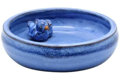 Outlet EDA Baignoire pour oiseaux coloris bleu en céramique - Ø 28 cm