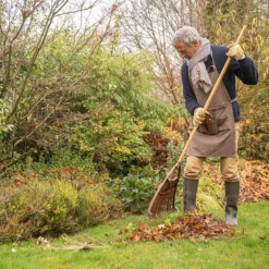 Clearance BOTANIC® Balai à gazon fil plat renforcé marron