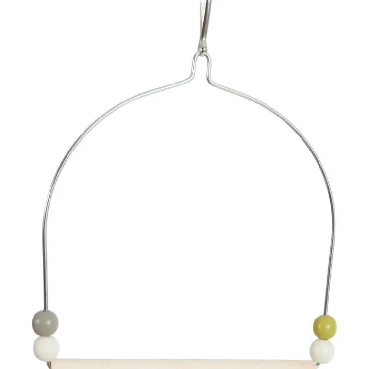 Online ZOLUX Balançoire pour les oiseaux exotiques en bois avec un cadre en fer coloris multicolore – 15,5 x 1 x 19,5 cm