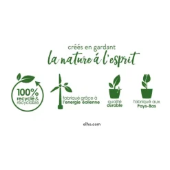 Best ELHO Balconnière en polypropylène vert pistache Barcelona - 39,5 x 19 x 16 cm