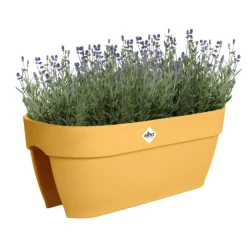 ELHO Balconnière en polypropylène jaune miel Vibia Campana Flower Bridge - 59 x 26 x 22 cm