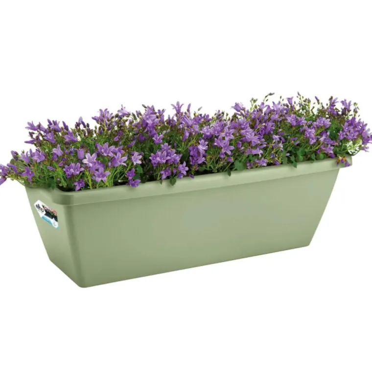 New ELHO Balconnière en polypropylène vert pistache Barcelona - 69,8 x 19 x 16 cm