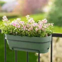 ELHO Balconnière plastique vert pistache Vibia Campana easy hanger large - 24,1 cm