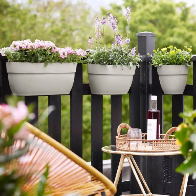 Best ELHO Balconnière Vibia Campana easy hanger small blanc - 20,5 x 24,1 cm