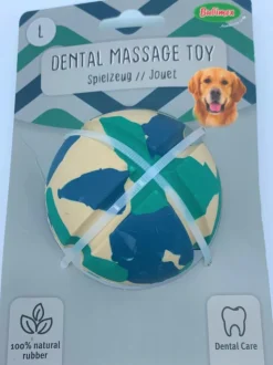 Outlet BUBIMEX Balle pour chien en caoutchouc naturel coloris bleu Ballee – Taille L