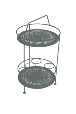 FERMOB Bar portatif Montmartre coloris gris en acier - Ø 40 x 40 cm