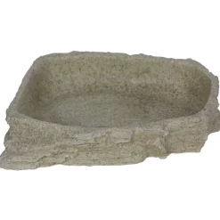 New REPTILE PLANET Bassin ou mangeoire pour terrarium coloris gris Stone Age Serie Dish L - 17,5 x 3,5 x 14 cm