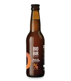 New BIOBIR Bière sans alcool bio blonde Fruit de la Passion - 330 ml