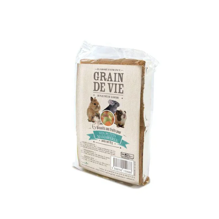 Outlet GRAIN DE VIE Biscuits pour petits mammifères - 70 g