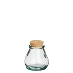 Discount EDELMAN Bocal coloris transparent en verre recyclé Juan- Ø 10 cm
