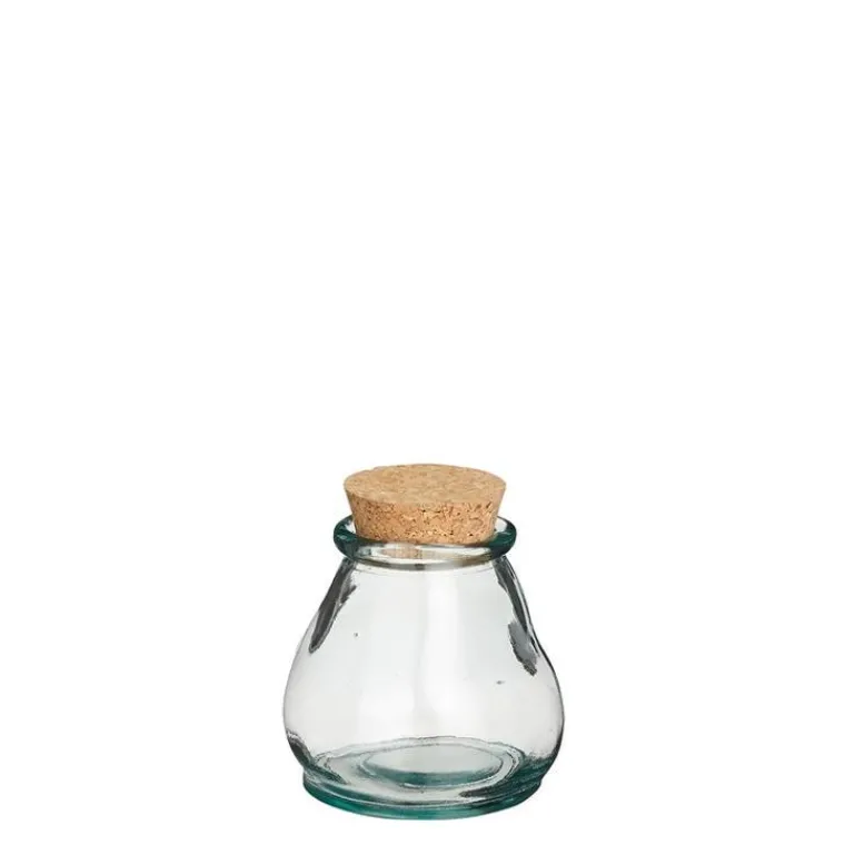 Discount EDELMAN Bocal coloris transparent en verre recyclé Juan- Ø 10 cm