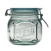New Bocal de conservation coloris transparent en verre recyclé clik original - 0,8 L