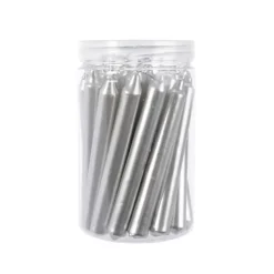 Best KAEMINGK Boite de 22 mini bougies cierge argent - 10,5 cm