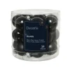 Outlet KAEMINGK Boite de 24 mini-boules en verre brillant coloris noir - 2,5 cm