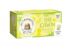Hot LES 2 MARMOTTES Boite de thé citron bio - 58 g