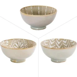 New BASTIDE DIFFUSION Bol Penjab coloris beige en porcelaine - Ø 15 cm