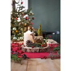 Bougie cierge beige en cire Ø 10 x 15 cm