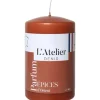 Sale L'ATELIER DENIS Bougie cylindrique taille S Terracotta parfum épices L’Atelier de Denis - Ø 6,8 x H 11 cm