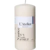 Discount L'ATELIER DENIS Bougie cylindrique taille L ivoire L’Atelier de Denis - Ø 6,8 x H 14,5 cm