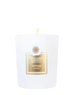 Best COLLINES DE PROVENCE Bougie parfumée blanc Fleurs & Écorces coton - 360 g
