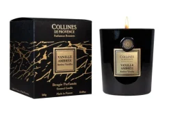 New COLLINES DE PROVENCE Bougie parfumée collection Fleurs & Écorces senteur Vanille ambrée - 360 g