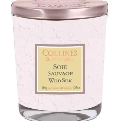 Sale COLLINES DE PROVENCE Bougie parfumée Couture senteur soie sauvage 180 g