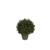 Online Boule de Buis vert plante artificielle en pot Stan gris H 30 x Ø 21 cm